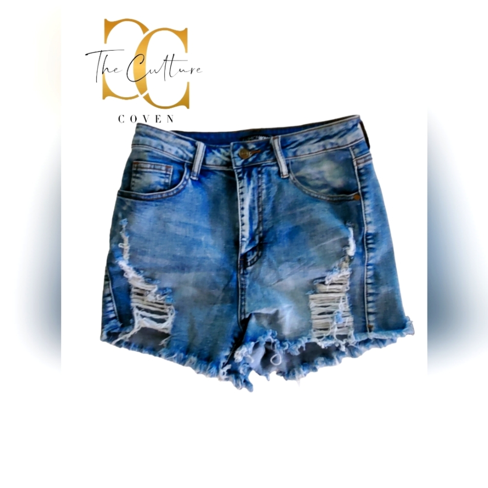 Date Night Ripped Denim Shorts